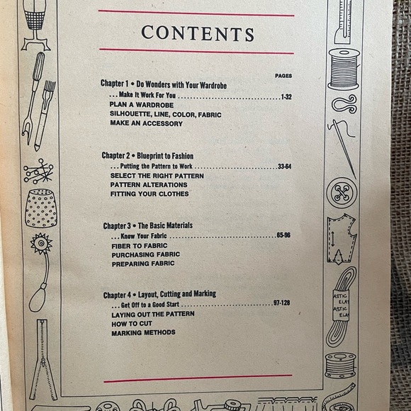 Vintage Sewing Book - Softcover large reference book - 1972 - Picture 4 of 13